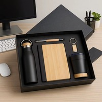 Liviya Umweltfreundlicher PU-Leder Papier-PVC-Einband Organizer Planer Geschenkbox mit Individuellem Logo - Tragbare Luxus-Geschäftsförderung Schwarze Ausführung