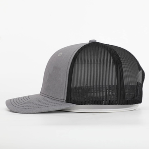 2026 Custom Color High Quality Custom Logo Solid Mesh Solid Gray Mesh Color Trucker Hat Beach 100% Acrylic Trucker Hat - Product Image 2