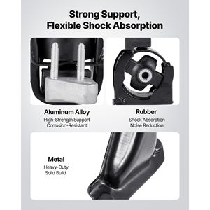 Secure Support Replacement <b>Engine</b> Transmission Motor <b>Mount</b> Kit Compatible 2003-2008 for Toyota for Corolla 1.8L L4 Replaces OE# - Product Image 5