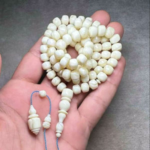 Women Fashion Islamic Jewelry <b>Eid</b> <b>Gift</b> Necklace Misbaha Muslim Tasbih Tassel Prayer Glass Pearl 99 Beads Allah Tasbih - Product Image 1