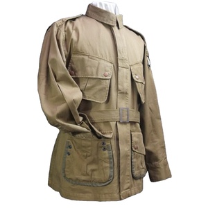 Uniforme de parachutiste américain M42 de la Seconde Guerre mondiale, kaki, reproduction de haute qualité pour les reconstitutions historiques - Product Image 1
