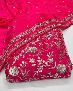 Premium Abaya Sequin Embroidery <b>Fabric</b> Velvet Net Mesh Textile For Gulf UAE Modest Fashion Garment Supply - Product Image 3