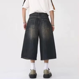 Shorts de Mezclilla Rectos para Hombre, de Alta Calidad, en Nailon/Algodón, Lavado Ácido, Estilo Urbano, Casual, Verano, Secado Rápido, Transpirables, Godspeed - Product Image 4