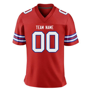 Men Adults American Football Sports Jersey Custom Design Polyester Sportswear Short Sleeve Football Game Practice Jersey - Product Image 4