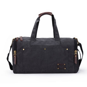 Sac de sport en cuir PU avec logo personnalisé, grande capacité, pour le sport, les voyages, le camping, les week-ends, sac à bagages imperméable et écologique - Product Image 4