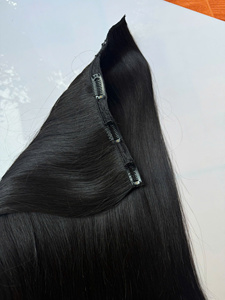 Extensions de cheveux à clipser 100% cheveux humains naturels, extensions de cheveux vietnamiens Remy noirs naturels pour femmes - Product Image 5