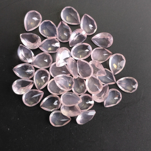 Cuarzo Rosa Natural 8x6MM Corte Pera, Gema Suelta de la Mejor Calidad para la Fabricación de Joyas - Product Image 2