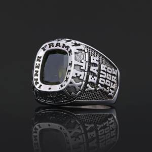 Anillo de Graduación Universitario BOJ MCollege Ring 019 Personalizado en Plata con Diamantes, Unisex, Certificado por GIA, Micro, Bajo Precio - Product Image 2