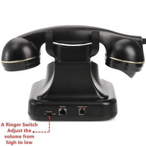 Teléfonos Fijos Clásicos Retro Antiguos, <span class=keywords><strong>Teléfono</strong></span> con Cable Retro de Dial Giratorio para Bodas, Libro de Visitas de Audio, Grabación - Product Image 4