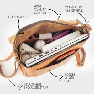 Sac à dos pour ordinateur portable en cuir véritable de qualité supérieure pour femmes avec un design tendance, toutes les couleurs, sacs à dos en cuir à la mode - Product Image 4