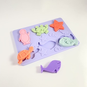 Jouet de puzzle en silicone de qualité alimentaire pour bébé – Doux, compatible lave-vaisselle et stérilisateur, activité de tri de formes pour la dentition et le jeu sensoriel - Product Image 1