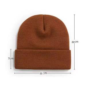 Bonnets en tricot pour hommes adultes, faits sur mesure, en fil de coton de haute qualité, brodés en 3D et à la main, pour une utilisation quotidienne et en extérieur - Product Image 2