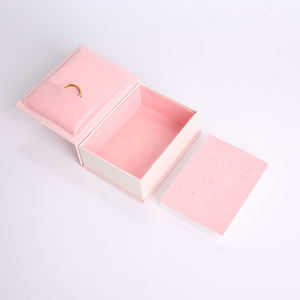 Custom EcoRev Eco-Friendly Handmade Luxury Pink Paperboard Flip Cover Rigid Book Shape Box Glossy Lamination UV Logo Sponge - Product Image 2