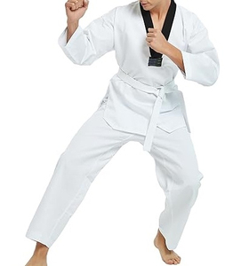 Trajes de Karate Personalizados con Logotipo para Hombre, Uniformes de Artes Marciales de Poliéster y Algodón, Uniformes de MMA de Algodón Liso - Product Image 2