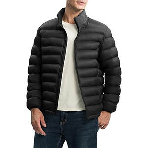 Chaqueta Acolchada Ligera para Hombre, con Capucha Desmontable, Resistente al Agua, Abrigo Casual de Invierno, Chaqueta Aislante con Capucha para Viajes, Esquí y Actividades al Aire Libre - Product Image 2