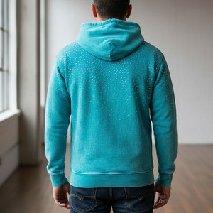 Sudaderas con Pedrería para Hombre, Estilo Urbano, Cómodas y Cálidas, Ideales para la Moda Urbana y la Vida Nocturna - Product Image 4