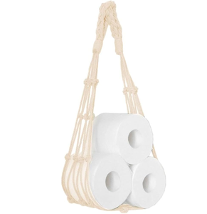 Soporte para toallas de baño de cuerda, gancho de cuerda de cáñamo y madera, soporte de cuerda al por mayor - Product Image 1