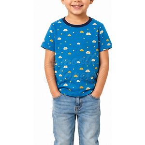 T-shirts pour enfants de haute qualité, 100% coton, lavés, respirants, légers, à manches courtes, pour l'été, décontractés et à porter au quotidien - Product Image 3
