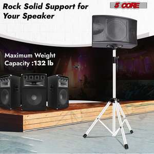 Heavy Duty 72" Height Adjustable PA DJ Speaker <b>Stands</b> 5-Core Tripod Pair for <b>Studio</b> <b>Monitors</b> - Product Image 6