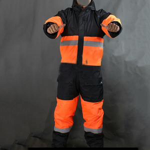 Overol de Invierno de Alta Visibilidad con Aislamiento, Reflectante, con Capucha, Impermeable, Acolchado, para Trabajo, Venta al Por Mayor - Product Image 3