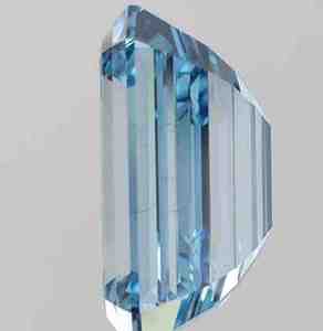 Diamant de laboratoire taille émeraude 2,50 carats bleu vif fantaisie certifié IGI VS1 excellent CVD percé au laser pour la fabrication de bijoux - Product Image 5