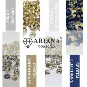 Strass en cristal de qualité supérieure : Miel de cristal, Miel doré de cristal, Blond éclatant de cristal, Héliotrope de cristal pour la fabrication de bijoux et la décoration d'ongles - Product Image 4