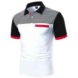 Polo personnalisé pour homme 100% coton, tissu tricoté doux par sublimation, idéal pour le golf, le tennis et les occasions décontractées - Product Image 3