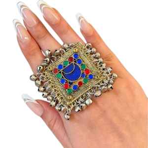 Custom Manufacturers Latest Designs Afghan Kuchi Vintage Jewelry <b>Sets</b> 2026 Wedding Party Wear Handmade Afghani <b>Rings</b> <b>For</b> <b>Women</b> - Product Image 1