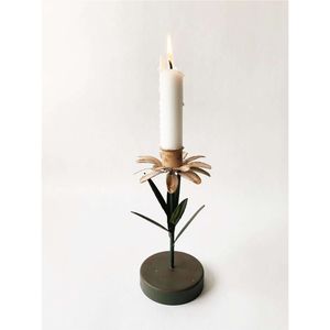 Handmade Floral Metal <b>Candlestick</b> Holder Luxury Iron Tulip Taper Candle Stand Decorative Flower Tabletop Centerpieces Decor - Product Image 4