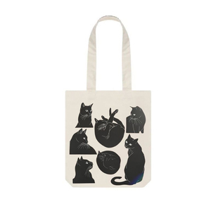 New Good Quality Custom Printed Logo Winter Open Cotton Canvas Tote <b>Bag</b> Woven Handled Portable Fashion Shopping <b>Gift</b> - Product Image 1
