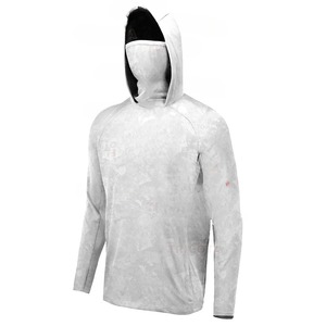 เสื้อฮู้ดแขนยาวลายพรางสีน้ำเงินสำหรับผู้ชาย ป้องกันแสงแดด UPF 50 แห้งเร็ว เหมาะสำหรับกิจกรรมกลางแจ้งและตกปลา - Product Image 5