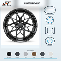 Jantes forgées en satin graphite à motif Y séparé, concaves profondes, 18-22 pouces, 5x108 5x112 5x120, en alliage 6061-T6 pour BMW Audi Mercedes-Benz