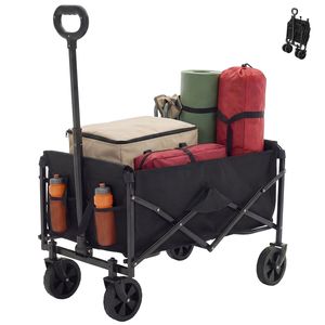 Multi-Functional Elastic Design Foldable <b>Trolley</b> Wheels Large Capacity 330 Pounds Heavy Duty <b>Camping</b> Cart - Product Image 3