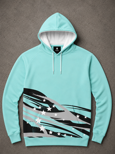 Sudaderas con Capucha para Hombre al por Mayor, Capucha Grande, Bordado 3D, Forro Antiestiramiento, 240g GSM, Felpa Gruesa de Poliéster/Algodón - Product Image 1