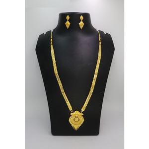 Collar con pendientes Conjunto de joyería Chapado en oro Latón puro Collar indio de alta calidad Diseño Collar Conjunto de joyería - Product Image 6