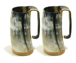 Mug en corne de style Viking de haute qualité pour la consommation de méad, bière, ou ale – Accessoires pour fêtes médiévales et reconstitutions historiques – Disponible à la vente - Product Image 6
