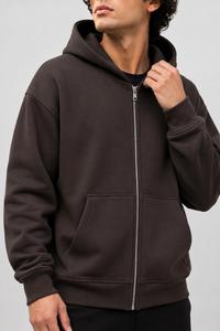 Sweat-shirt à capuche vert Meyba Sports pour homme, en polaire polyester surdimensionné, poches imprimées personnalisées, streetwear, décontracté de haute qualité - Product Image 5