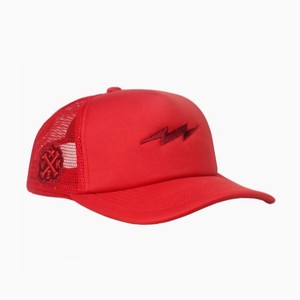Gorra Trucker Roja de Malla con Logotipo Bordado, Ajustable, de 6 Paneles, Estilo Casual para Adultos, Primavera/Verano, Nuevo Estilo - Product Image 2