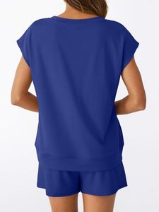 Ensemble de vêtements pour femmes en coton et polyester, couleur personnalisée, vêtements d'été, ensembles uniques pour femmes, vêtements respirants et légers - Product Image 6