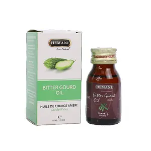 100% HUILE DE GOURDE AMÈRE Hemani Pure & Organic Pressée À Froid, Cosmétique De Qualité Alimentaire Visage Peau Cheveux Thérapeutique, Tailles 30ml, 1 LTR En Vrac