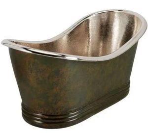 Baignoire autoportante ovale en cuivre sans couvercle pour la maison et l'hôtel - Product Image 2