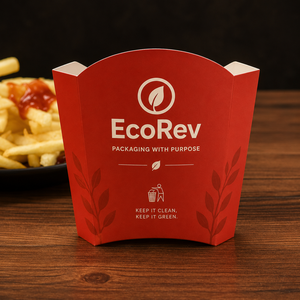 Wholesale Price <b>Biodegradable</b> Eco-Friendly Greaseproof Paper Custom Logo Take Away Potato Fish Chips French Fries Box <b>Packaging</b> - Product Image 5