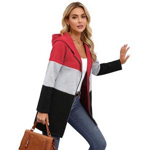 เสื้อฮู้ดแฟชั่น ระบายอากาศได้ดี ไซส์ใหญ่ กระเป๋าเรียบง่าย สวมใส่สบาย แขนยาว กันน้ำ สำหรับผู้หญิง ฤดูใบไม้ผลิ/ฤดูใบไม้ร่วง/ฤดูร้อน/ฤดูหนาว - Product Image 1