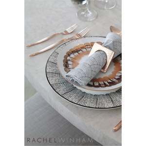 Porte-serviettes de luxe en métal doré ondulé, design martelé moderne, boucle à serviettes pour mariage, fête, hôtel, décoration de table, vente en gros - Product Image 2