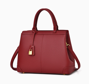 Sac à main noir texturé avec fermoir doré, sac fourre-tout à bandoulière pour le bureau et les trajets quotidiens - Product Image 3
