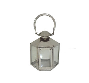 โคมไฟโลหะทรงหกเหลี่ยมพร้อมหูหิ้วเชือกสำหรับตกแต่งบ้าน - Product Image 6