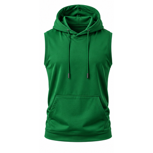 Sudadera sin Mangas Personalizada para Hombre, Sudadera Deportiva de Algodón, Ropa de Gimnasio, Proveedor Mayorista, Fábrica de Marca Privada, Sudadera sin Mangas - Product Image 5