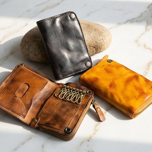 Porte-clés de voyage en cuir de haute qualité, avec organisateur de clés intégré et protection RFID, en vente en gros - Product Image 6