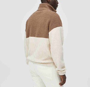 Nouveau sweat-shirt à col zippé en polaire sherpa respirant pour homme, épais et lourd (180g), avec poches, toutes saisons - Product Image 3