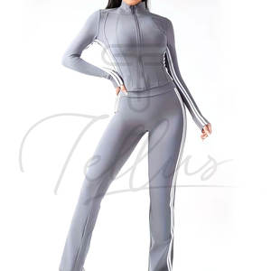 Ensembles de yoga 5 pièces grande taille à séchage rapide et respirants pour femmes – Nouveau design élégant pour le fitness et la gym - Product Image 2